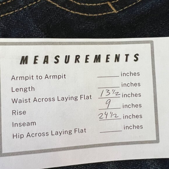 Vince Womens Crop Flare Jeans Dark Blue Wash DV281A2402 size 25 - Picture 15 of 15